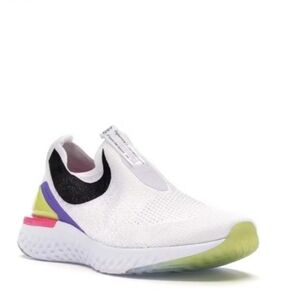 Nike Ephic Phantom React Sneakers White Black Laser, Fuchsia, Psychic Purple 6.5